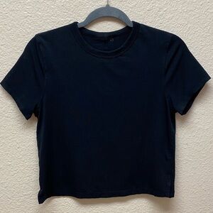 Classic Black Cropped Tee